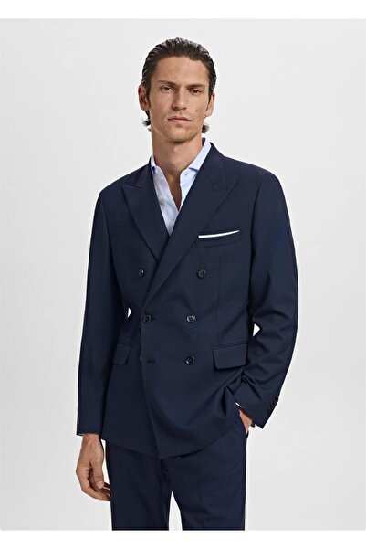 MANGO Man Slim fit Monaco kruvaze blazer ceket