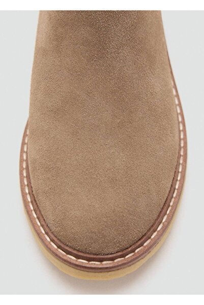 MANGO Kids Süet deri yarım bot