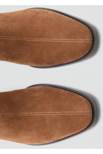 MANGO Woman Apartman topuklu deri süet bot