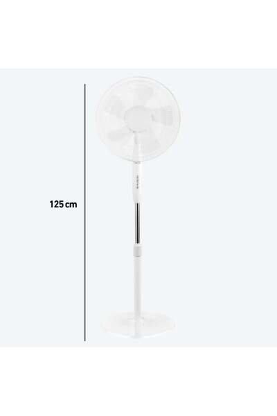 Koolen Floor Fan, 3 Speeds, 16 Inch, 40W - White