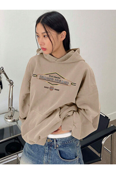 Revasser Unisex Erkek/Kadın FULL OF STARRenkli Özel Baskılı Pamuklu Oversize ...