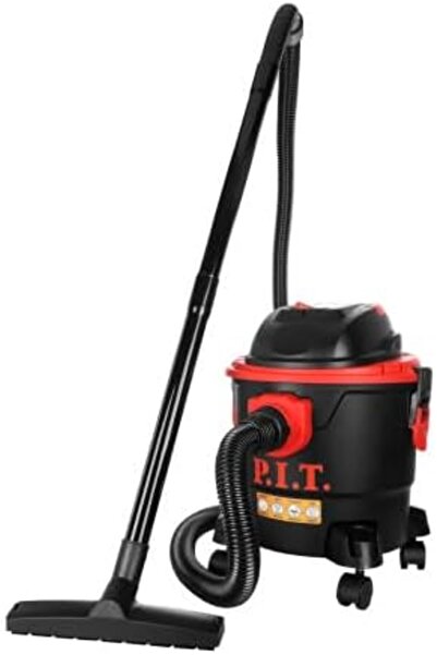 PİT برميل مكنسة كهربائية P.I.T. (١٥ لترًا، ١٣٠٠ واط، رطب/جاف) - بلاستيك/PVC15-C