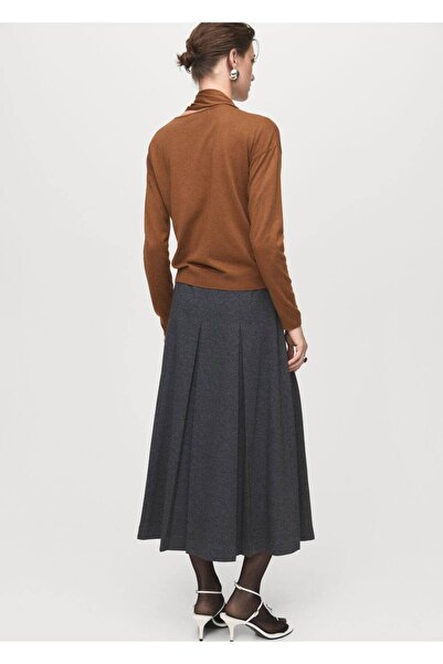 MANGO Woman İnce triko fularlı kazak