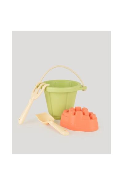 lets be child Set jucarii nisip copii, 4 piese, galeata verde, LC