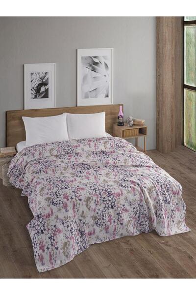MODALİN Κάλυμμα κρεβατιού διπλό εμπριμέ Pique Daisy 200x230 cm