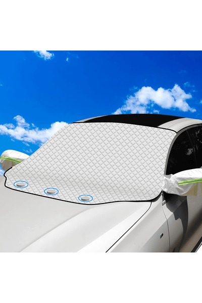 Elindor Sunshade for Windshield and Mirrors, Universal, 183 x 116 cm, Anti-Ice, 4-Layer Material