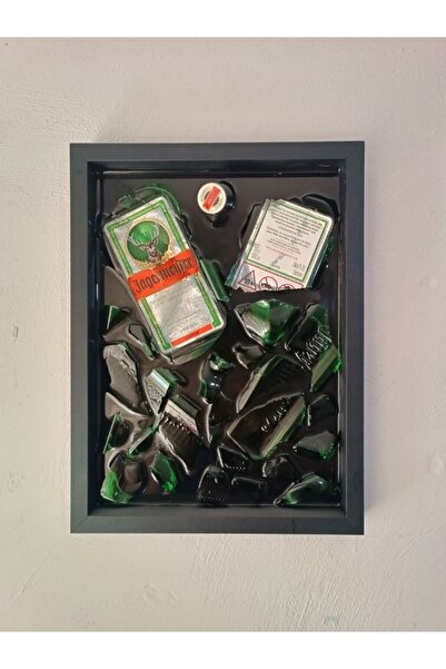 Bestway ve Diğeri Cam Şişe Kırıksanat Epoksi Tablo