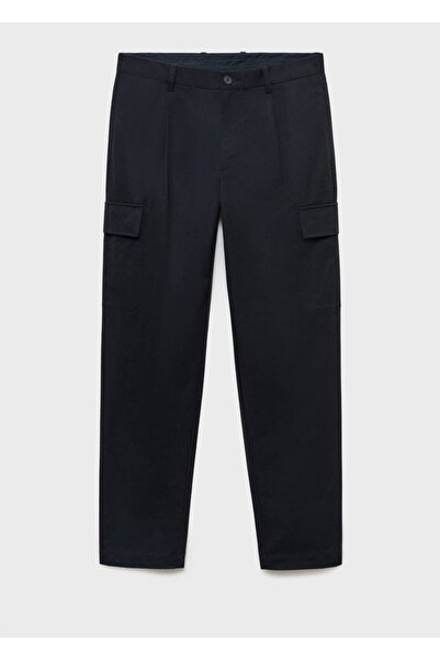 MANGO Man Regular kesim pamuklu kargo pantolon
