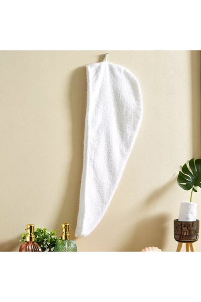 Home Box P- Atlanta- Solid Cotton Hair Wrap Towel 68x23- Dusty PinkSkip Description