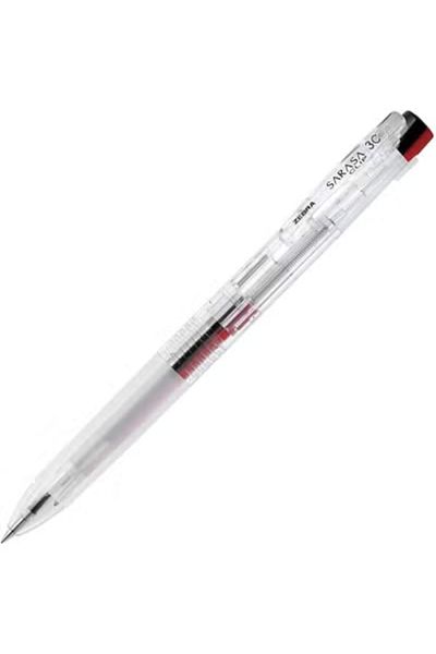 Zebra SARASA Clip 3 Color Ballpoint Pen Clear 0.5mm Black, Red, Blue. Box contains 10 pens.