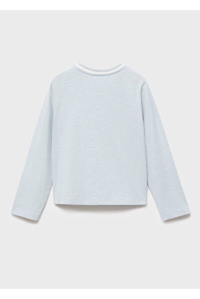 MANGO Kids Kontrast yakalı tişört