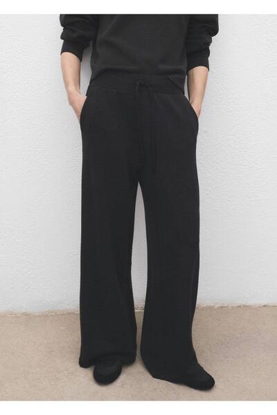 MANGO Woman Bağcıklı jogger pantolon