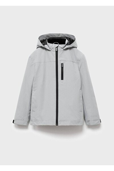 MANGO Kids Anorak impermeabil cu glugă