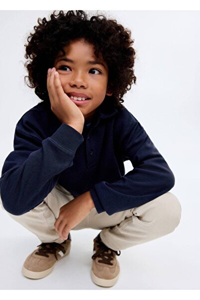 MANGO Kids Polo yaka sweatshirt