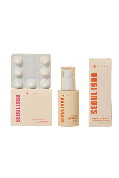 KSECRET - SEOUL 1988 Boosting Ball : Collagen 100% & Glow Serum Set