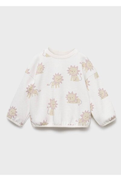 MANGO Baby Aslan baskılı sweatshirt