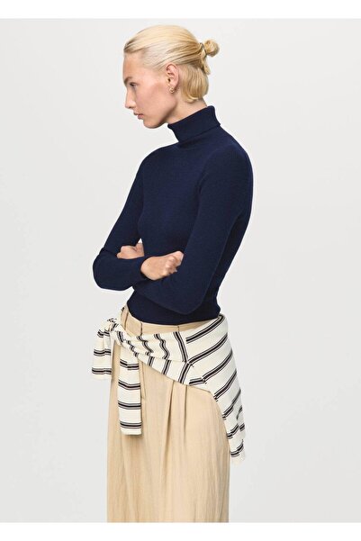 MANGO Woman High collar wool sweater