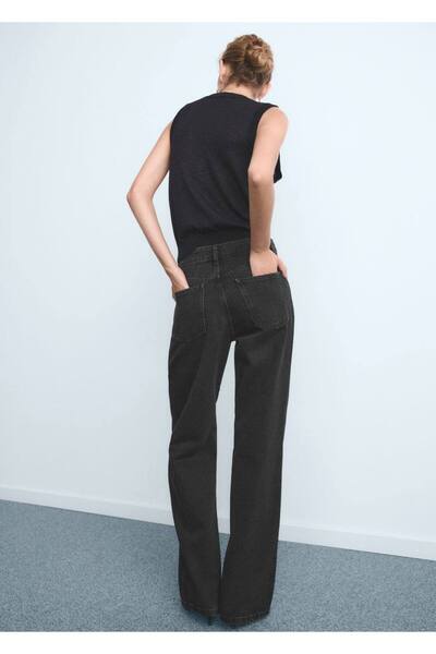 MANGO Woman Danila wideleg yüksek belli jean pantolon