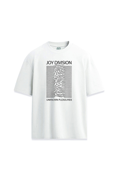 Darkia تي شيرت مريح مطبوع بتصميم فرقة موسيقية Joy Division للجنسين