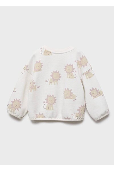 MANGO Baby Aslan baskılı sweatshirt