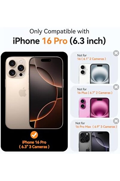 CANSHN Magnetic Matte Case for iPhone 16 Pro | Transparent