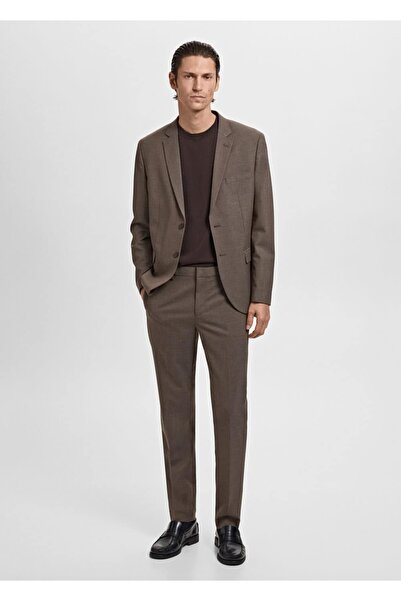 MANGO Man Süper slim fit streç kumaştan kumaş pantolon