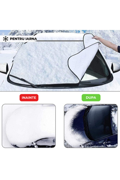 Elindor Car Sunshade for Windshield Elindor® 4 Layer Material, Protection, Sun, 147 x 100 cm, Silver
