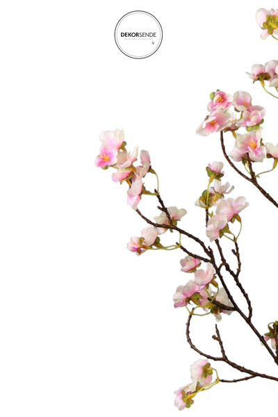 Dekorsende Yapay Kiraz Çiçeği Dalı Pembe 65 cm