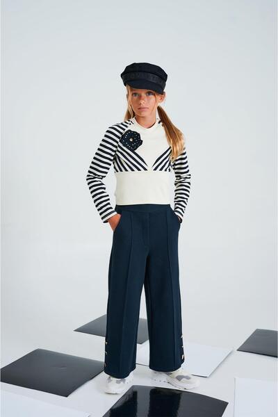 Lia Lea Bg Store Girl's Dark Navy Blue Trousers