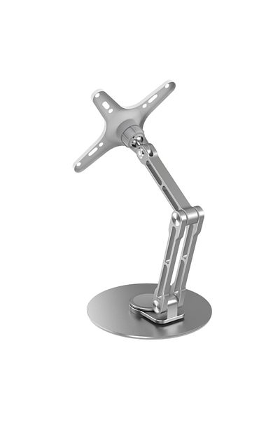 Choice1 VESA Silver Monitor Foldable Arm Portable Monitor Pad Stand With 360 Rotation Tablet Support Display