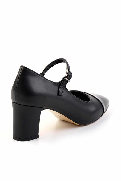 Bambi Siyah Siyah Kadın Klasik Topuklu Ayakkabı K01828336009