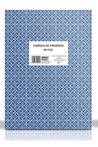 Daco Condica de prezenta A4 coperta caserata, 96 file,