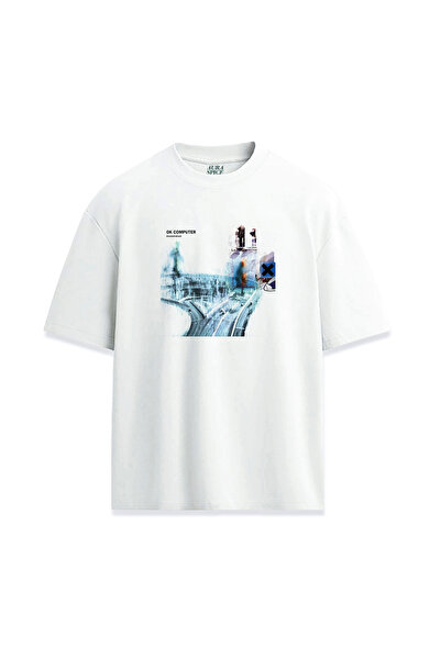 Darkia Radiohead OK Computer Albüm Tasarım Unisex Relaxed Tişört