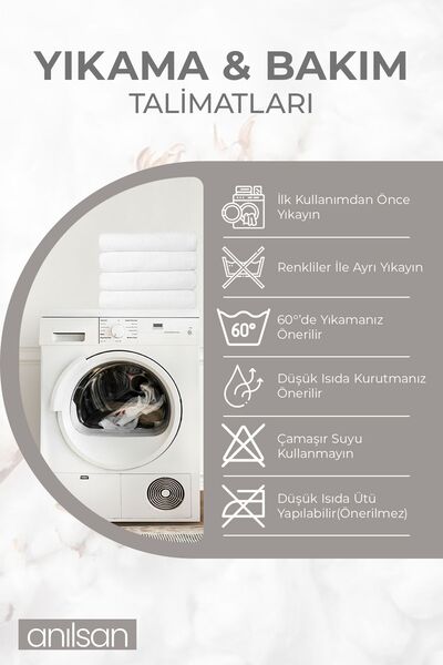 Anılsan 10 Pack Cream Greek Hand Towels - 50X90 Cm, 225Gr, 100% Cotton, Spa and Hotel Towels