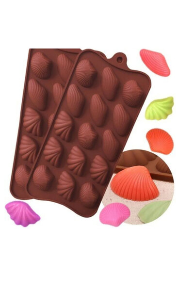 TT Tahtakale Toptancıları Silicone Mold Three Different Seashell Molds 15 pcs