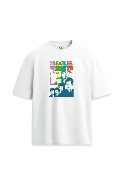 Darkia تي شيرت مريح مطبوع بتصميم خاص للجنسين من ذا بيتلز