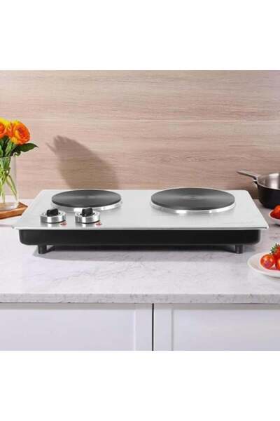 COLİN طباخ كهربائي بقوة ١٥٠٠ واط - شعلتان للطهي | أداء قوي وتصميم أنيق