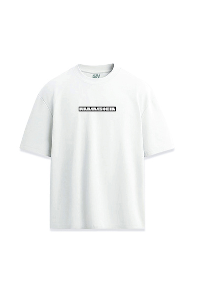 Darkia تي شيرت مطبوع بتصميم Rammstein Minimal Written للجنسين