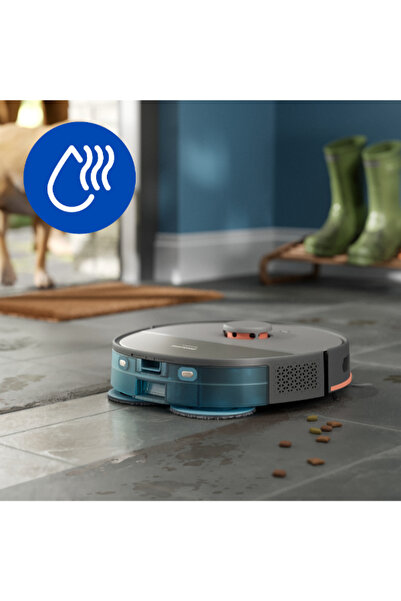 Philips مكنسة كهربائية روبوتية من سلسلة HomeRun 5000 مع محطة تفريغ تلقائي سعة 260 مل