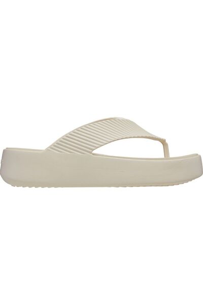 Crocs Getaway Groove Platform Flip Kadın Ekru Terlik 210700-0LH