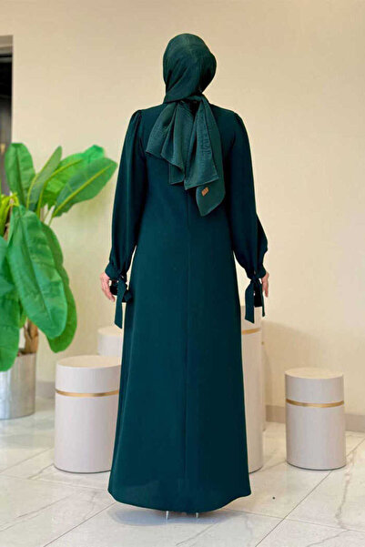 Bym Fashion Φόρεμα με λεπτομέρεια από πέτρα 3935 Σμαραγδένιο