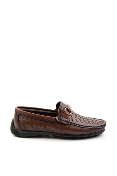 Bambi Kahve Leather Erkek Loafer Ayakkabı E01557255316