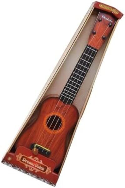 Generic 4 String Musical Guitar Toy for Kids, Brown
