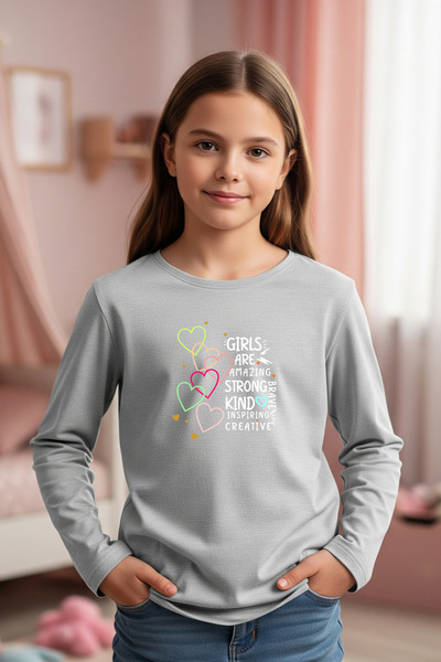 panios kids Round Neck Girls Printed Girls Sweatshirt