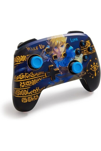 Powera Βελτιωμένο ασύρματο χειριστήριο για Nintendo Switch, φωτισμός RGB, κουμπιά με δυνατότητα αντιστοίχισης, Galaxy Colo