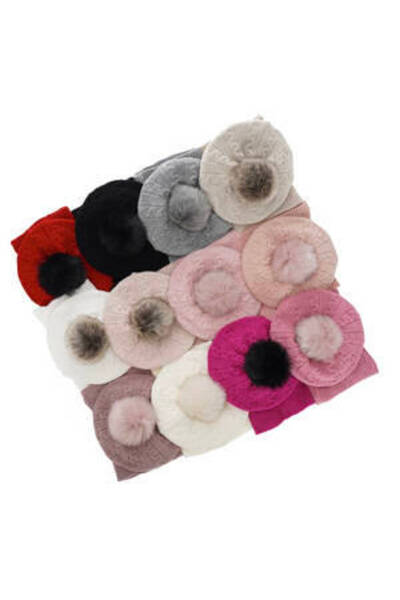 fantasialand Set de iarnă pentru fete: căciulă și eșarfă negre Koffi