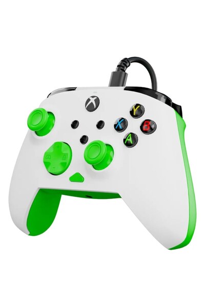 Turtle Beach Controller gaming Turtle Beach Rematch Core alb/verde, ergonomie, USB-C, pentru Xbox si PC
