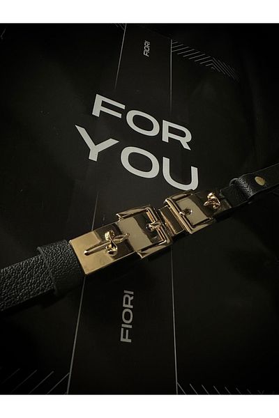 FioriModa Thin Buckle Adjustable Women's Pants Belt, Coat Belt, Dress Belt, Shirt Belt