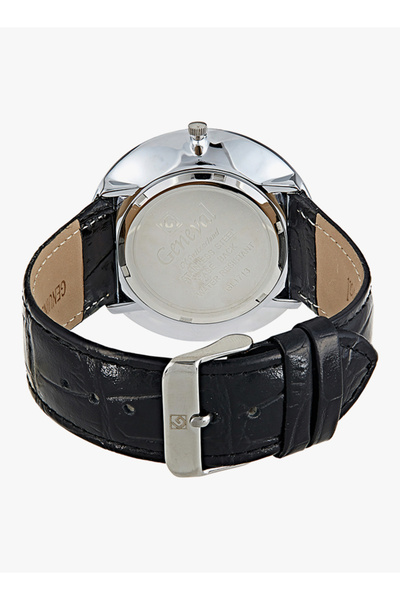 GENEVAL Men's Water Resistant Leather Strap Analog Wrist Watch GL1713WWB - 45 mm