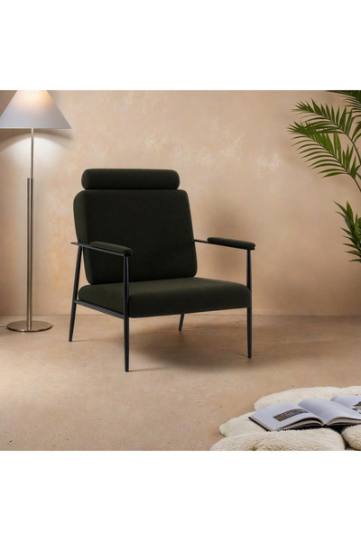 Ebticar Single fabric chair, green